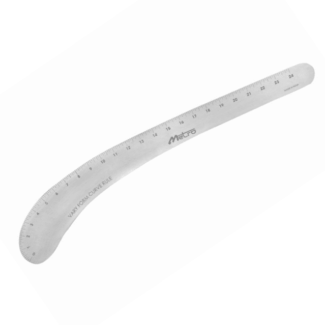 Papaba French Curve Ruler,Comma Metric French Hip Curve Ruler Tailor  Measure Tool for Sewing Dressmaking